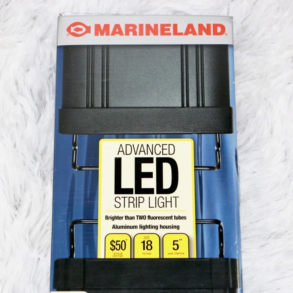 Marineland LED Aquarium Light 18” Strip Bright Output Fish Tank Light New